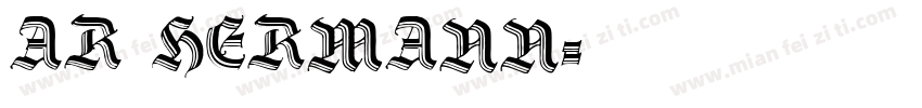 AR HERMANN字体转换